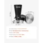 Espresso Tamper 51mm, Spring Loaded Coffee Tamper, 30 lbs Tamper Tool Espresso, Stainless Tamper with Non-Slip Grip