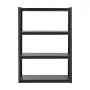 Storage Shelves, 2400 lbs, 4 Tier Garage Storage Shelving, 20" D x 40" W x 57" H Adjustable Metal Shelves for Garage Shelves Uti