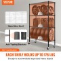 Storage Shelving Unit with Wheels, 4-Tier Adjustable, 700 lbs Capacity, Heavy Duty Garage Shelves Metal Organizer Wire Rack,