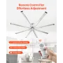 244 cm aluminium loftsventilator uden let fjernbetjening