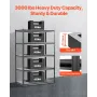 Storage Shelves, 3000 lbs, 5 Tier Garage Storage Shelving, 24" D x 48" W x 72" H Adjustable Metal Shelves for Garage Shelves Uti