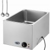 Kommerciel elektrisk mad Varmere bordplade Buffet 18L 1200W Bain Marie