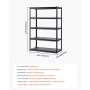 Opbevaringshylder 24 "D X 48" W X 72 "H 5-lags