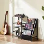 3 Tiers Record Player med LED Light & USB -porte Metal