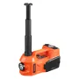Electric Car Jack, 5 Tons /11000 lbs, Electric Scissor Jack with Built-In Inflator, 12V Tire Change Replacement with Electric Im