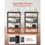Storage Shelves, 3000 lbs, 5 Tier Garage Storage Shelving, 18" D x 48" W x 78" H Adjustable Metal Shelves for Garage Shelves Uti