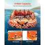 Towable Tube for Boating, 1-4 Riders Inflatable Boat Tubes and Towables, 680lbs Water Sport Towable Tube for Boat to Pull - with