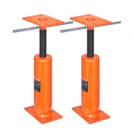 2PCS Adjustable Floor Jack Post House Floor Leveling Lift 12"-16" Height
