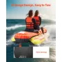 Towable Tubes for Boating, 1-3 Riders Inflatable Boat Tubes and Towables, 510lbs Capacity Hot Dog Water Sport Tube for Boat to P