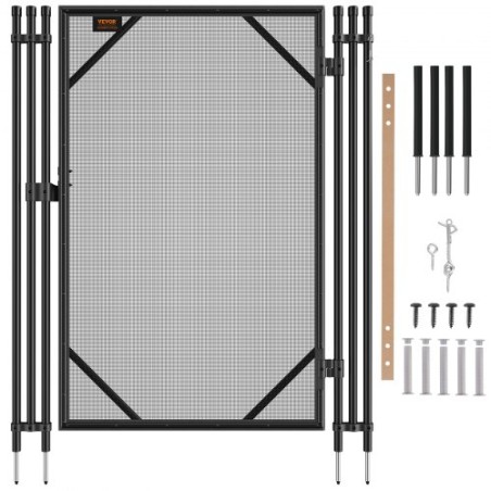 Pool Fence Gate 4 x 2.5 FT Removable Inground Pool Gate for Kids Security