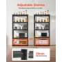 Storage Shelves, 2000 lbs, 5 Tier Garage Storage Shelving, 18" D x 36" W x 72" H Adjustable Metal Shelves for Garage Shelves Uti