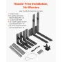 Gate Corner Brace Bracket, Anti Sag Gate Frame Hardware Kit, Gate Frame Brace Bracket with Latch Lock Rope, Latch Lock, for Shed