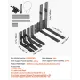 Gate hjørnebøjlebeslag Anti Sag Gate Frame Hardware Kit Iron