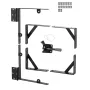 Gate Corner Brace Bracket, Anti Sag Gate Frame Hardware Kit, Gate Frame Brace Bracket with Latch Lock Rope, Latch Lock, for Shed