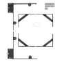 Gate Corner Brace Bracket, Anti Sag Gate Frame Hardware Kit, Gate Frame Brace Bracket with Latch Lock Rope, Latch Lock, for Shed