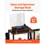 3-lags pladespiller Stand Metal Vinyl Record Stand Up til 280
