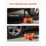 Electric Car Jack, 5 Tons /11000 lbs, Electric Scissor Jack with Built-In Inflator, 12V Adjustable Tire Change Replacement with 