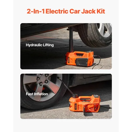 Justerbar elbilstik 5 ton /11000 lbs Jack Kit med sikker hammer