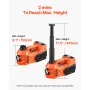 Electric Car Jack, 5 Tons /11000 lbs, Electric Scissor Jack with Built-In Inflator, 12V Adjustable Tire Change Replacement with 