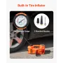 Electric Car Jack, 5 Tons /11000 lbs, Electric Scissor Jack with Built-In Inflator, 12V Adjustable Tire Change Replacement with 