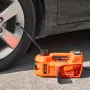Electric Car Jack, 5 Tons /11000 lbs, Electric Scissor Jack with Built-In Inflator, 12V Adjustable Tire Change Replacement with 