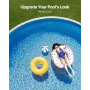 Pool Liner, 11.5ft Round Pool Liner, Uinbead Style, Durable Vinyl Pool Liner, Standard Gauge, 47in Wall Height, Pool Liner Repla