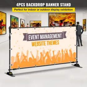 Banner Stand Advertising Printed Set 54 "til 96" Display Trade