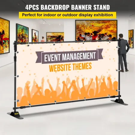 Banner Stand Advertising Printed Set 54 "til 96" Display Trade