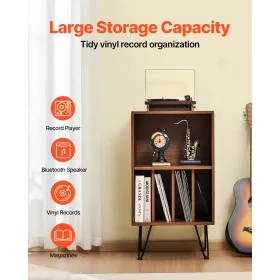 3-lags pladespiller Stand Metal Vinyl Record Stand Up to 150