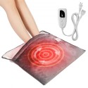 Electric Heated Foot Warmer Soft Flannel Foot Heating Pad 21.5" x 19.0"