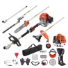6-in-1 Multi-Functional Trimming Tools Gas Hedge Trimmer 43CC Weed Eater