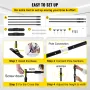 Banner Stand Advertising Printed Set 54 "til 96" Display Trade