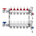 6-Branch Radiant Heat Manifold 1/2" PEX Tubing Floor Heating Manifold Set