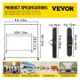 Banner Stand Advertising Printed Set 54 "til 96" Display Trade