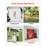 Backdrop Stand, 10 x 10 ft Adjustable Photo Backdrop Stand Kit, Portable Background Backdrop Stand with 4 Crossbars, Heavy Duty 