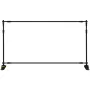 2.44m Display Backdrop Banner Stand Adjustable Telescopic Lightweight Trade Show Wall Exhibitor x 4 PACK
