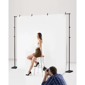 Baggrundsbaggrundsbaggrundsstativ Kit 8,5 x 10 ft til fest- og fotostudio