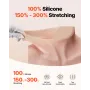 Silicone Breastplate, K Sized High Neckline Fake Breasts for Crossdressers, Realistic Silicone-Filled Fake Boobs Breast Forms fo