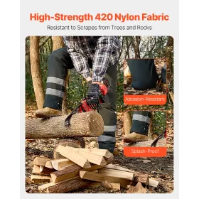 Chainsaw Chaps 43.3" Wrap Style Chainsaw Safety Chaps Class A X-Large