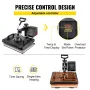 5 I 1 Heat Press 12 "X15" Vinyl Cutter Plotter 28 "Software