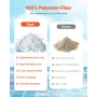 Pool Filter Balls for Sand Filter, 2 kg/4.6 lbs, Filter Balls Replace Pool Filter Sand, Reusable Polyester Fiber Filter Media Ba