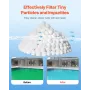 Pool Filter Balls for Sand Filter, 2 kg/4.6 lbs, Filter Balls Replace Pool Filter Sand, Reusable Polyester Fiber Filter Media Ba
