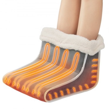 Electric Foot Warmer 6-Level Heating Slippers Feet Warmer with Smart Timer
