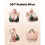 Silicone Breastplate, C-Cup High Neckline Fake Breasts for Crossdressers, Realistic Silicone-Filled Fake Boobs Breast Forms for 