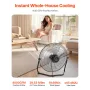 18 i gulvventilator 3-hastighed 360 ° Justerbar Tilt