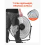 Floor Fan, 3 Speeds High Velocity Heavy Duty 18 Inch Industrial Fan, 4000 CFM 360° Adjustable Tilt 19.69 ft/sec Airflow Large Me