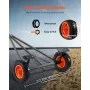 Bådtrailer Dolly Mover Justerbar længde med 15,7 i pneumatiske