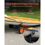 Boat Trailer Dolly, 420lbs Load Capacity, Carbon Steel Trailer Mover with Adjustable Length, 15.7 in Pneumatic Tires and Nonslip