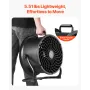 Floor Fan, 3 Speeds High Velocity Heavy Duty 14 Inch Industrial Fan, 2520 CFM 360° Adjustable Tilt 23.62 ft/sec Airflow Large Me