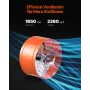 Gable Mount Fan, 15 Inch Attic Exhaust Fan with Adjustable Thermostat & Outer Mesh, 1650 CFM House Ventilator Cools Up to 2360 S